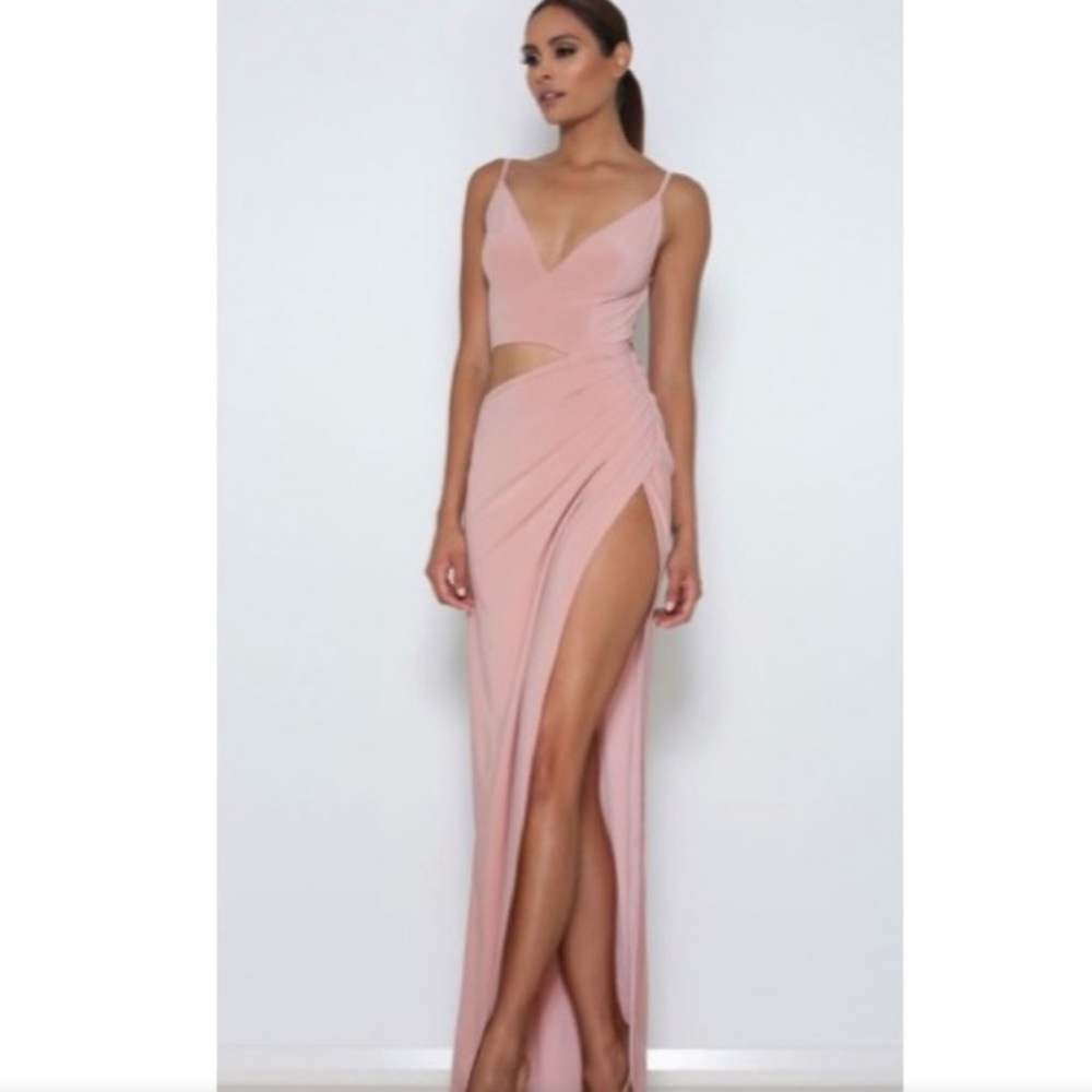 GORGEOUS abyss by abby LEE GOWN in blush